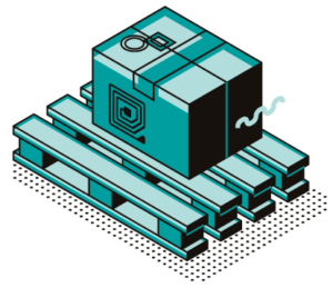 Support de charge RFID avec palette