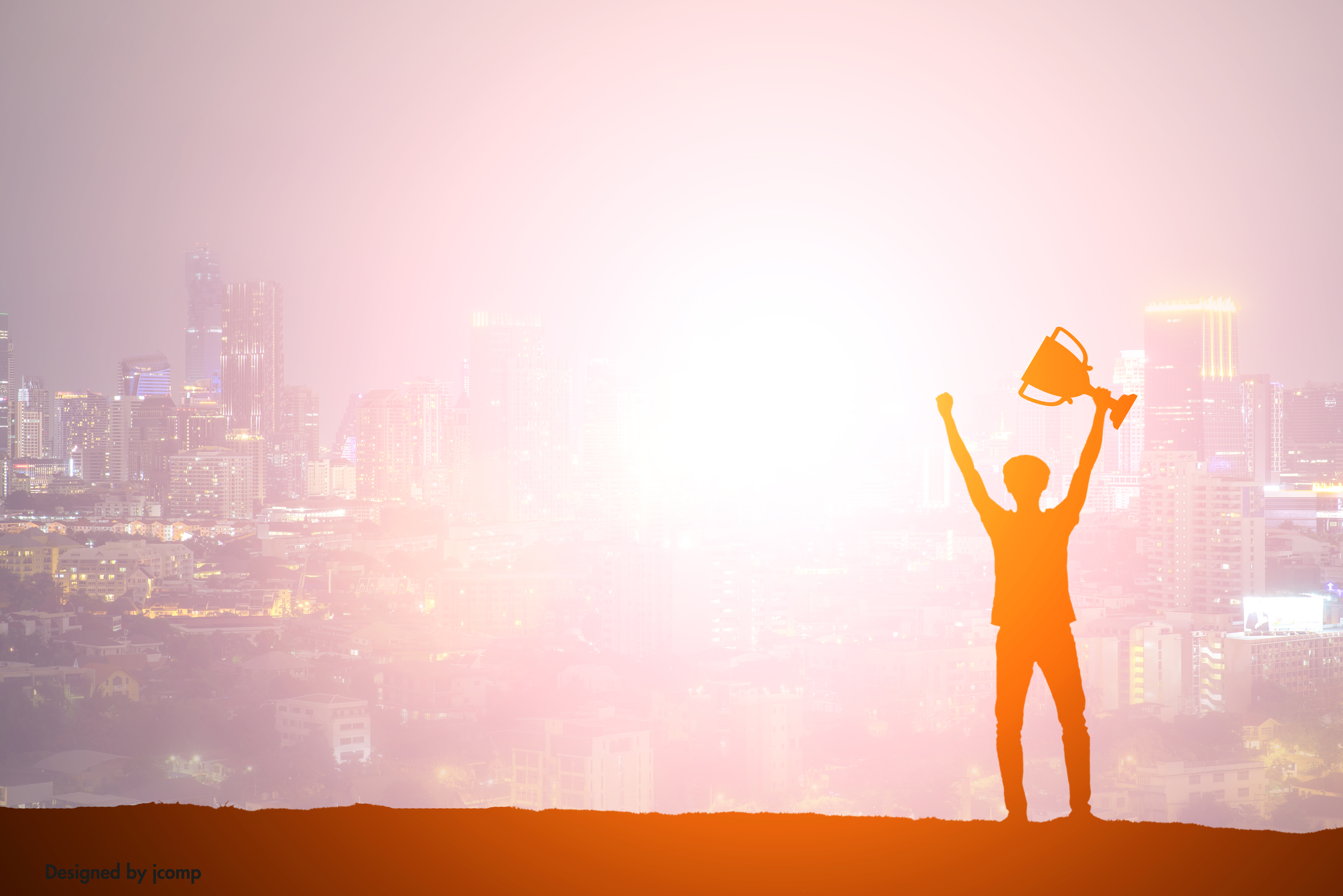 Silhouette man holding up a gold trophy cup as a winner in a com Zebra Auszeichnung für herausragenden Einsatz - Beitragsbild OPAL