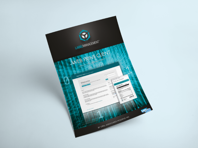 Case Study Web Print Client - Add-On für LABELMANAGEMENT - OPAL
