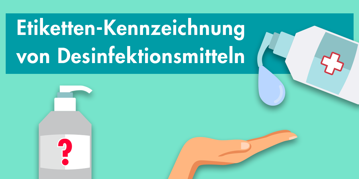 Etiketten Kennzeichnung Desinfektionsmittel