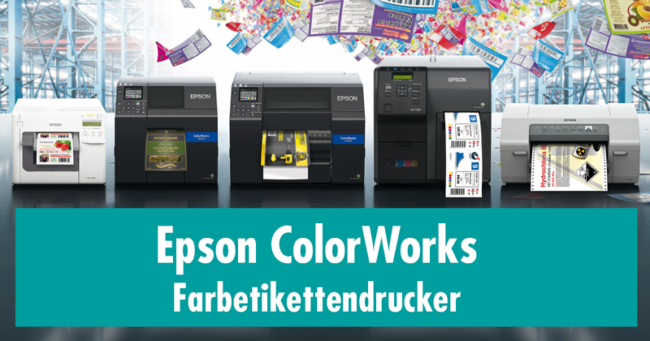 Alle Modelle der Epson Colorworks Farbetikettendrucker Reihe